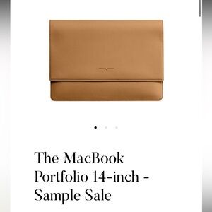 Tan Vegan Macbook Leather Laptop Portfolio
